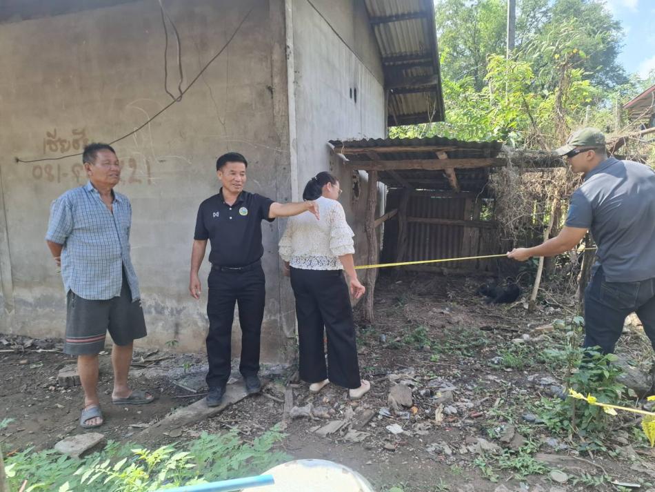 ลงพื้นที่สำรวจบ้านผู้ยากไร้ที่ประสบปัญหาด้านที่อยู่อาศัยเพื่อของบประมาณในการดำเนินการปรับปรุง/ซ่อมแซม/ต่อเติมบ้านผู้สูงอายุ ประจำปีงบประมาณ 2569